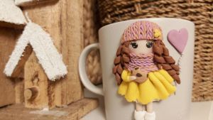 Cana papusa cadou  pentru fetite, sotie iubita