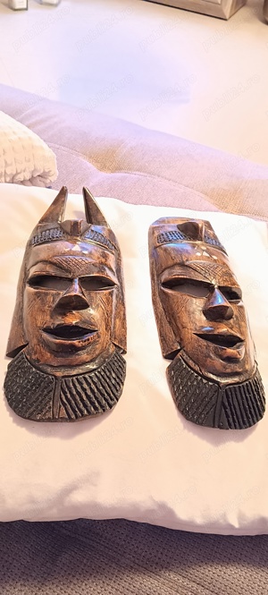 Masti africane sculpate vintage