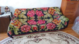 Cuvertura de pat tesuta manual in razboi 