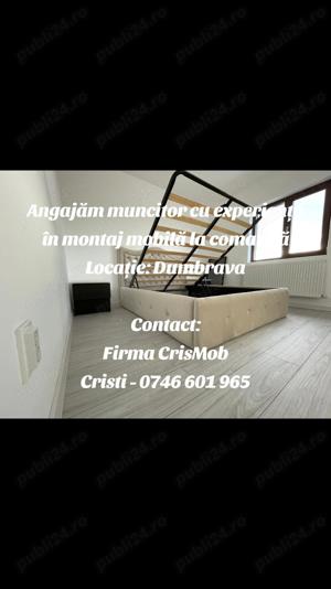 Angajăm muncitor cu experiență în montaj mobilă la comandă 