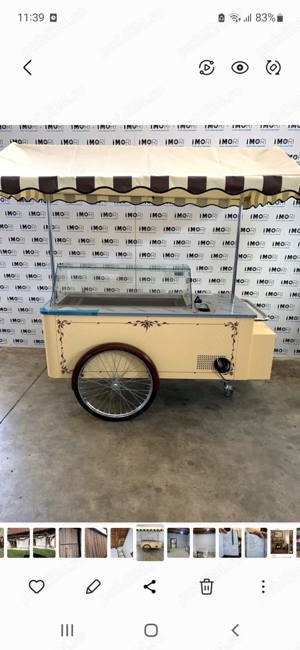 Masina de înghețată + cărucior profesional de vânzare-Făgăraș  - imagine 3