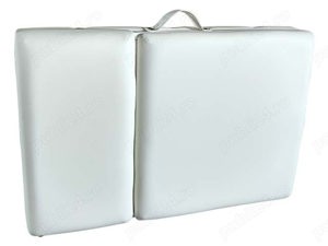 Masa de masaj, cadru aluminiu, 3 sectiuni, Alb