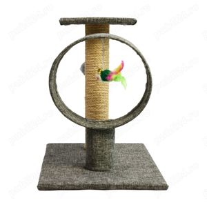 Ansamblu de joaca pentru pisici, 38.5x25.5x36 cm, gri, NOU - imagine 3