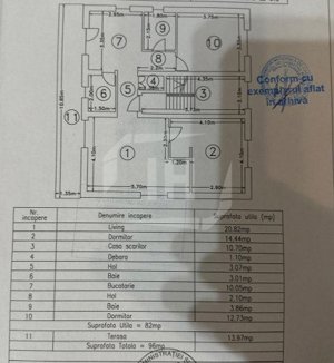 Apartament 3 camere, balcon 14 mp, parcare, in Marasti - imagine 12