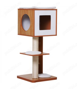 Ansamblu de joaca elegant pentru pisici, Pawhut, 50x40x91 cm, D30 - 206V01 - imagine 2