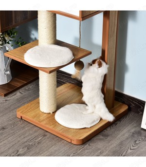 Ansamblu de joaca elegant pentru pisici, Pawhut, 50x40x91 cm, D30 - 206V01 - imagine 5