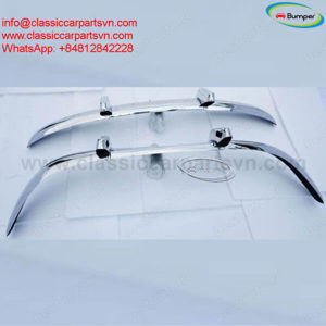 Volvo PV544 Euro type (1958-1965) bumpers by stainless steel new - imagine 4