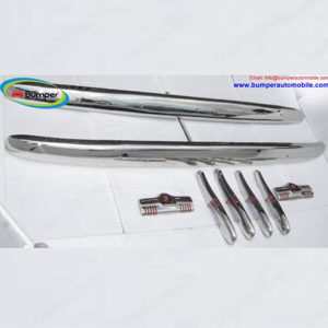 Volvo 830, 831, 832, 833, 834 (1950-1958) bumpers by stainless steel new  - imagine 3