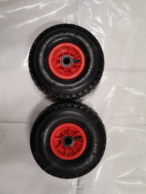 Set 4 roti pentru carucior de gradina si curte, roti liza - imagine 2