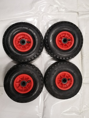 Set 4 roti pentru carucior de gradina si curte, roti liza