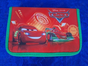 Disney Cars, 21 x 14 x 3.5 cm, Penar textil, 1 fermoar si 1 flaps