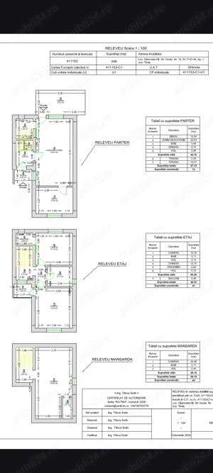 Duplex cu  5 camere,perete despărțitor dublu,unit prin casa scării,la - imagine 4