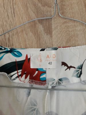 Rochie vara alba cu imprimeu floral - imagine 2