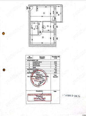 Vand apartament 2 camere + loc de parcare - imagine 3