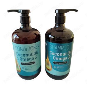 Sampon + balsam, tratament par vegan ultra-nutritiv cu ulei de cocos si omega 3, 946ml, BioNaturell