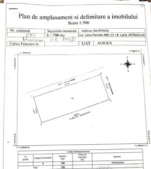 Teren intravilan Lazu 798mp - imagine 2