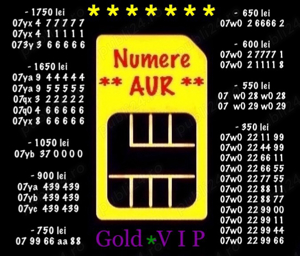 Numar Aur Gold Vip Numere Vodafone Cartele