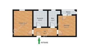 Apartament renovat cu 2 camere si balcon zona Calea Poplacii - imagine 8