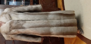 Haina lunga blana de nutrie - imagine 3