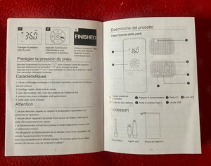 Compresor digital,fără fir,Li-ion cu Lanterna și Power Bank NOU - imagine 3