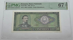 bancnota romaneasca de colectie - 50 lei 1966 gradata PMG EPQ67