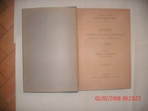 Istoria  Literaturilor  Romanice  in  Desvoltarea  si  Legaturile  Lor.