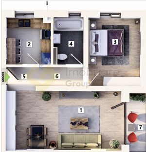 Apartament bloc nou de vanzare-zona de Nord! Parcare inclusa! - imagine 3