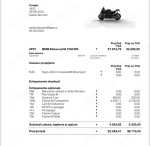 Motociclet M1000RR Competition - imagine 7