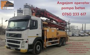 Angajam Operator Autopompa Beton