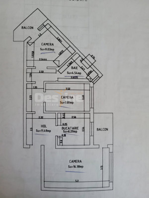 DACIA , APARTAMENT DECOMANDAT , 61 MP ,  - imagine 9