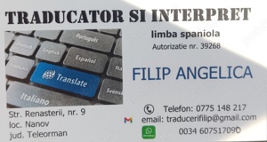 Traducator si interpret spaniolă 