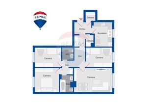 Apartament cu 4 camere de vânzare în zona Iosia