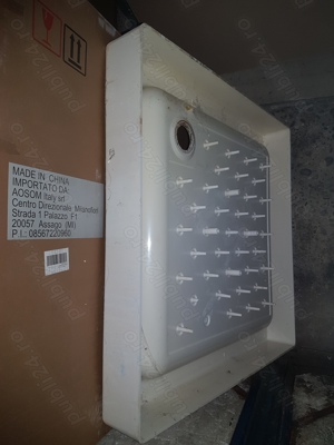 Cada, vana de dus din plastic, dimensiuni 800 x 800 x 110 mm - imagine 4