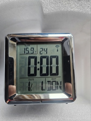 Ceas Digital birou TFA Dostmann  radio si indicator temperatura alarma