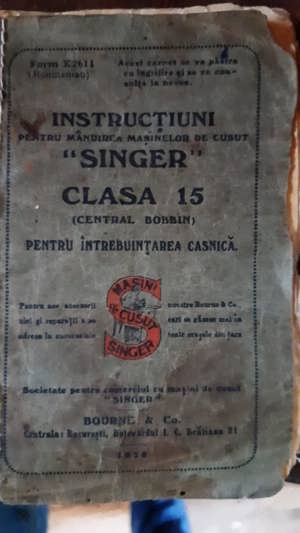 Vand Masina de cusut SINGER clasa 15 anul 1926 - imagine 3