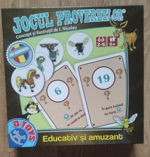 Jocul Proverbelor, pentru copii de peste 8 ani.