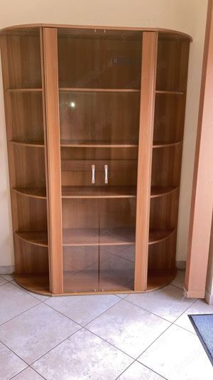 Vand biblioteca-vitrina din pal, utilizata