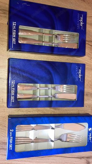 Vand set de tacamuri pentru peste Zepter, pt. 12 persoane, nou