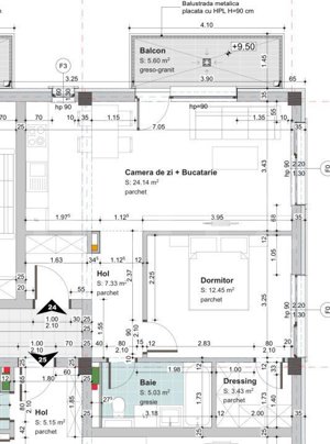 Apartament 2 camere, semifinisat cu CF, zona restaurantului Regal, Baciu - imagine 7