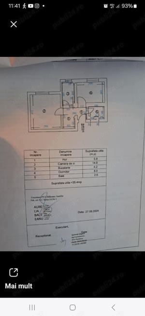 Apartament 2 camere, 36 mp utili, decomandat, bloc de cărămidă