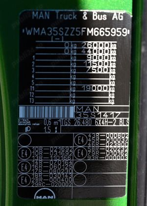 MAN TGS 26.480 6x4 Hydrodrive - euro 6--582000 km--2016 - imagine 7