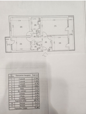 Apartament 3 camere in bloc 1980 din zona Gorjului, Militari - imagine 7