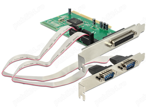 Placa PCI pentru imprimanta (PCI to 2 x Serial RS-232 + 1 x Parallel IEEE1284)