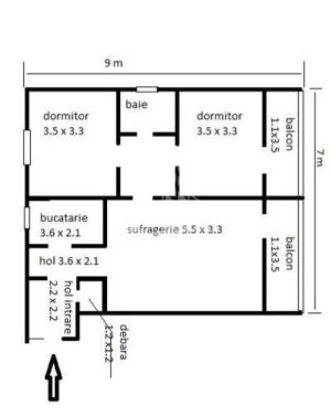 Apartament 3 camere,decomandat,centrala proprie,zona Medicinei - imagine 8