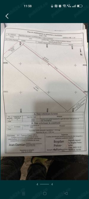 Vând teren intravilan in loc.Afumați jud. Ilfov 2414mp - imagine 5