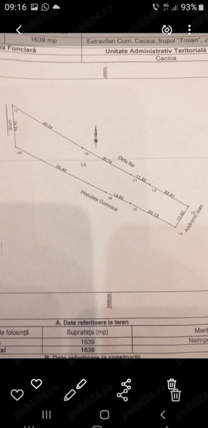 Teren vanzare - 2 parcele - Cacica