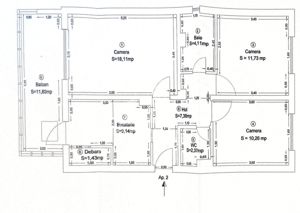 Apartament 3 camere decomandat, centrala proprie, Mircea cel Batran - imagine 11