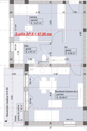 Apartament cu 2 camere, la asfalt, hotel IQ, etaj intermediar cu lift. - imagine 14