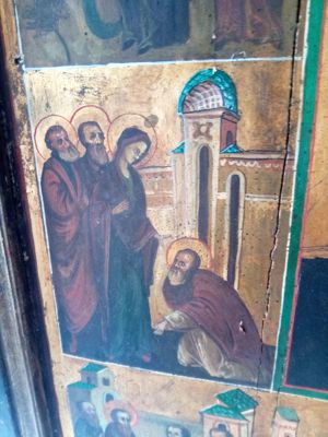 Vând icoană veche rusească  - imagine 4