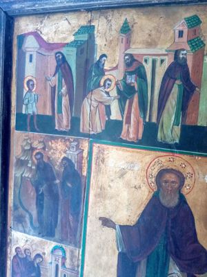 Vând icoană veche rusească  - imagine 2